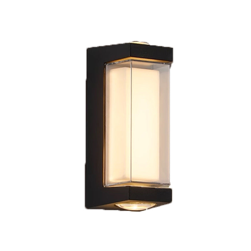 Simplicity Aluminum PC Cylinder Cuboid LED Wall Sconce Lamp