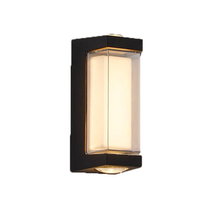 Simplicity Aluminum PC Cylinder Cuboid LED Wall Sconce Lamp