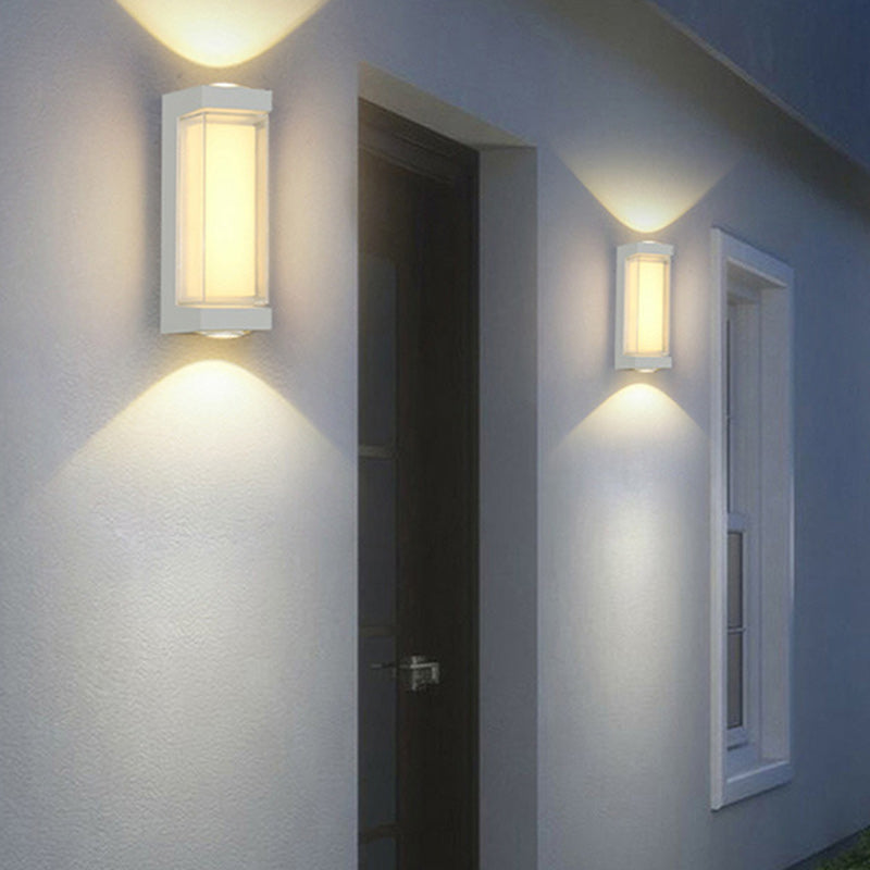 Simplicity Aluminum PC Cylinder Cuboid LED Wall Sconce Lamp