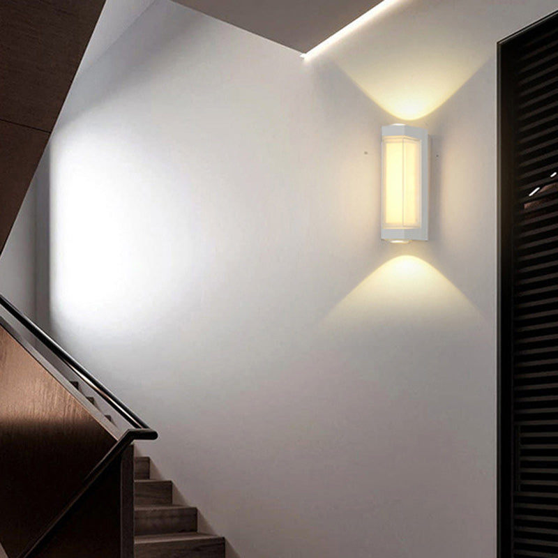 Simplicity Aluminum PC Cylinder Cuboid LED Wall Sconce Lamp