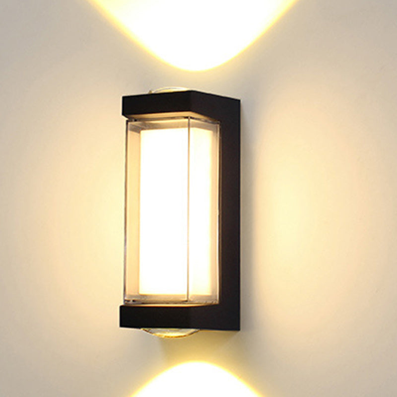 Simplicity Aluminum PC Cylinder Cuboid LED Wall Sconce Lamp