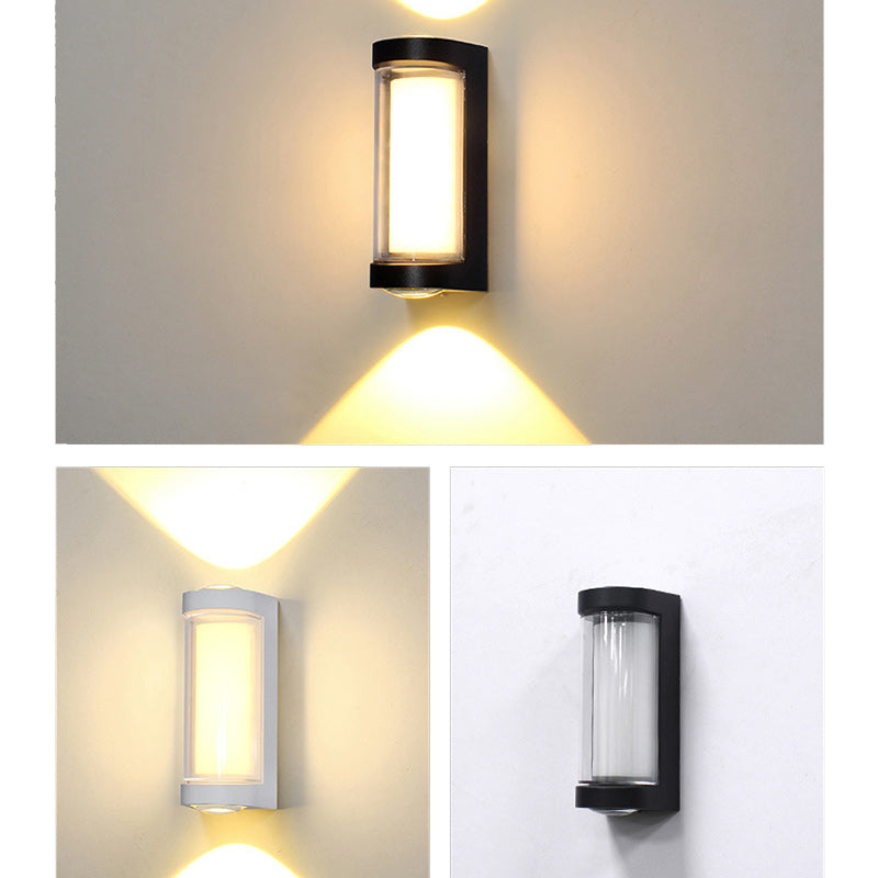 Simplicity Aluminum PC Cylinder Cuboid LED Wall Sconce Lamp