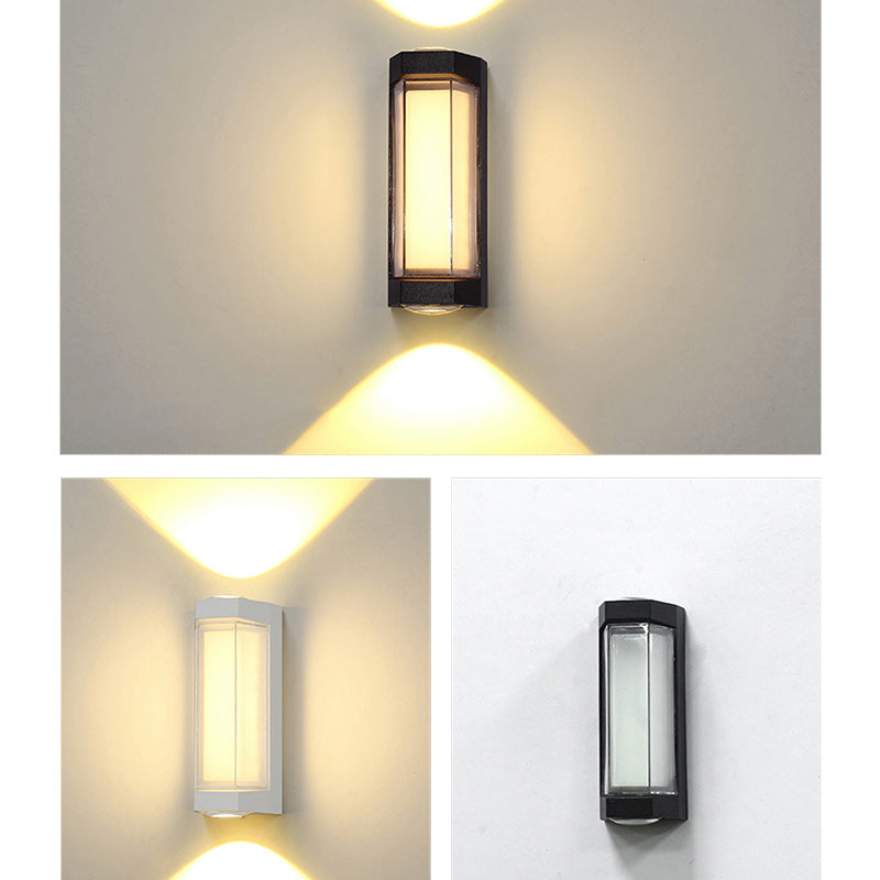 Simplicity Aluminum PC Cylinder Cuboid LED Wall Sconce Lamp
