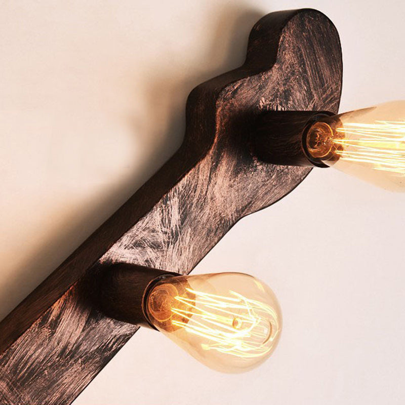Contemporary Retro Iron Guitar 5-Light Wall Sconce Lamp
