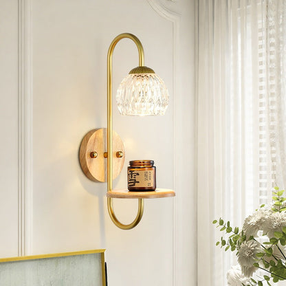 French Round Floral 1/2 Light Melting Wax Wall Sconce Lamp