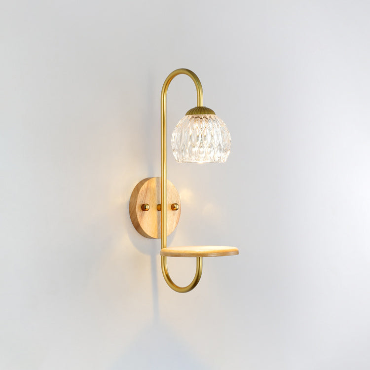 French Round Floral 1/2 Light Melting Wax Wall Sconce Lamp