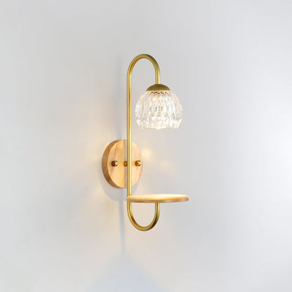 French Round Floral 1/2 Light Melting Wax Wall Sconce Lamp