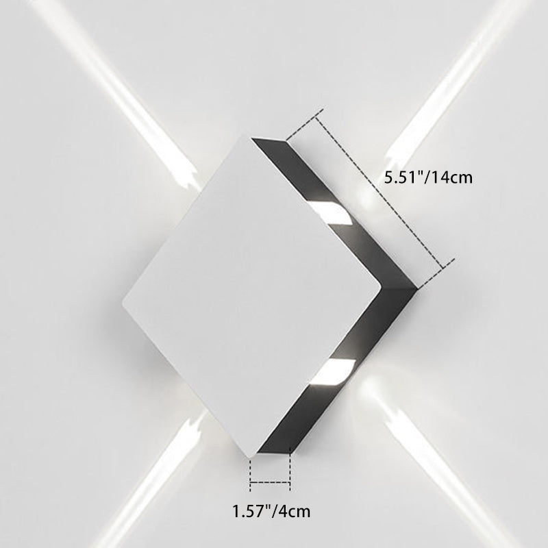 Minimalist Aluminum Round Square LED Wall Sconce Lamp