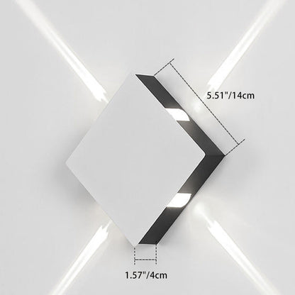 Minimalist Aluminum Round Square LED Wall Sconce Lamp