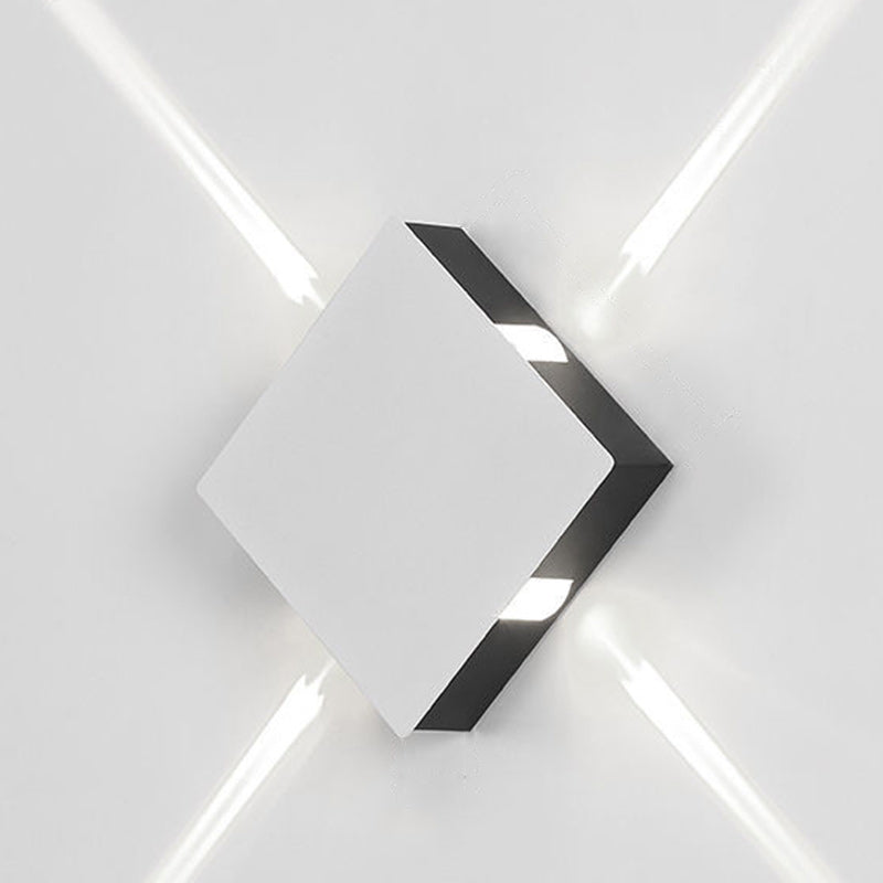 Minimalist Aluminum Round Square LED Wall Sconce Lamp