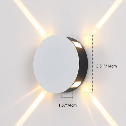 Minimalist Aluminum Round Square LED Wall Sconce Lamp
