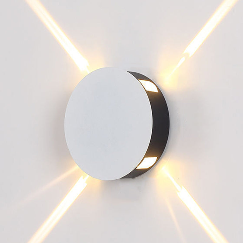 Minimalist Aluminum Round Square LED Wall Sconce Lamp