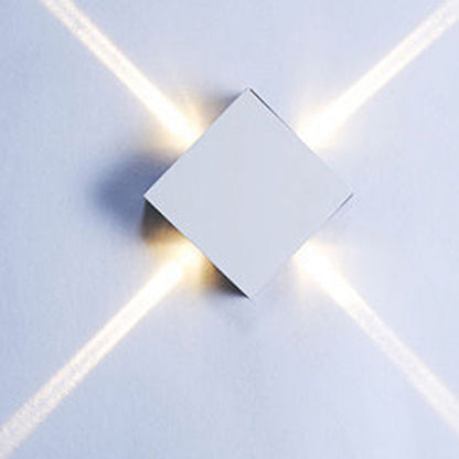 Minimalist Aluminum Round Square LED Wall Sconce Lamp