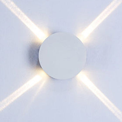 Minimalist Aluminum Round Square LED Wall Sconce Lamp