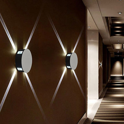 Minimalist Aluminum Round Square LED Wall Sconce Lamp