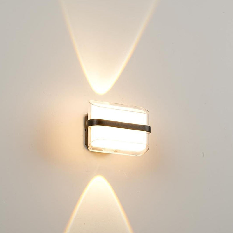 Simplicity Acrylic Ball Rectangular LED Wall Sconce Lamp