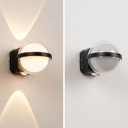 Simplicity Acrylic Ball Rectangular LED Wall Sconce Lamp