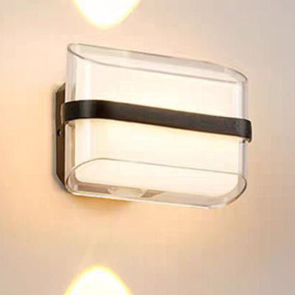 Simplicity Acrylic Ball Rectangular LED Wall Sconce Lamp
