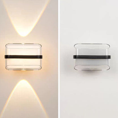 Simplicity Acrylic Ball Rectangular LED Wall Sconce Lamp