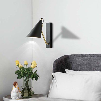 Contemporary Nordic Iron Conic 1-Light Wall Sconce Lamp
