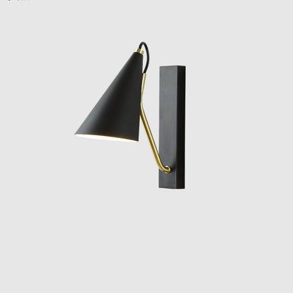 Contemporary Nordic Iron Conic 1-Light Wall Sconce Lamp