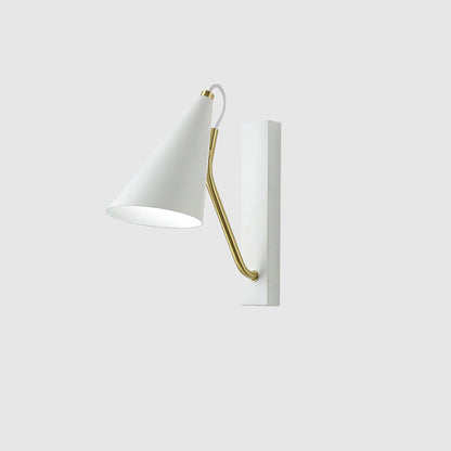 Contemporary Nordic Iron Conic 1-Light Wall Sconce Lamp