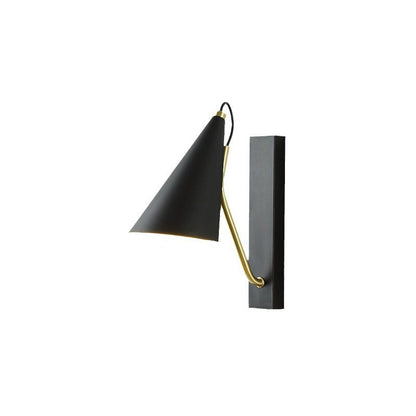 Contemporary Nordic Iron Conic 1-Light Wall Sconce Lamp