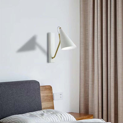 Contemporary Nordic Iron Conic 1-Light Wall Sconce Lamp