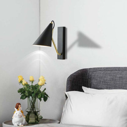 Contemporary Nordic Iron Conic 1-Light Wall Sconce Lamp