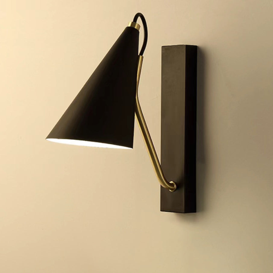 Contemporary Nordic Iron Conic 1-Light Wall Sconce Lamp