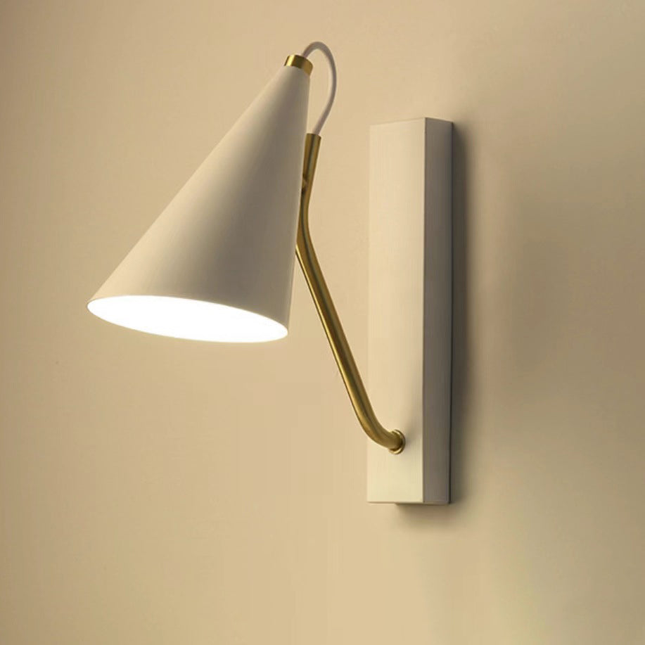 Contemporary Nordic Iron Conic 1-Light Wall Sconce Lamp