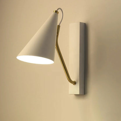 Contemporary Nordic Iron Conic 1-Light Wall Sconce Lamp