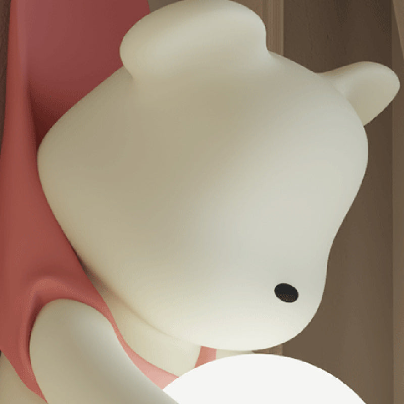 Kids Hanging Bear Resin PMMA 1-Light Wall Sconce Lamp
