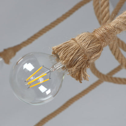 Contemporary 10-Light Iron Ceiling Light