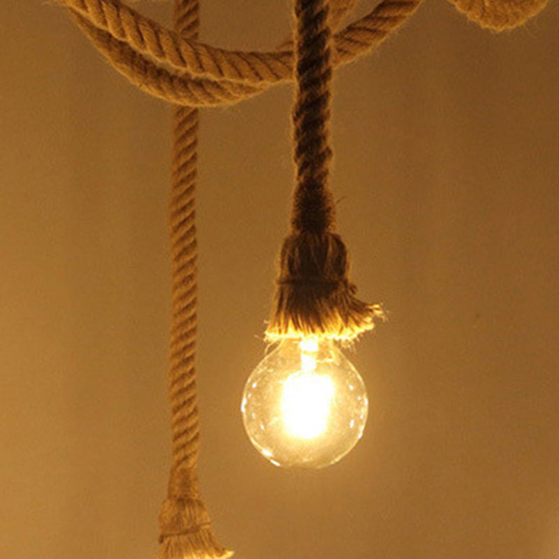 Contemporary 10-Light Iron Ceiling Light