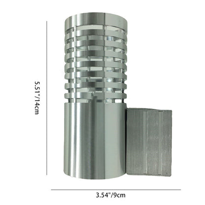 Industrial Aluminum Cylinder Hollowed LED Wall Sconce Lamp