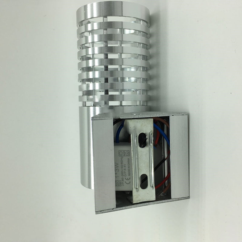 Industrial Aluminum Cylinder Hollowed LED Wall Sconce Lamp