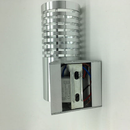 Industrial Aluminum Cylinder Hollowed LED Wall Sconce Lamp