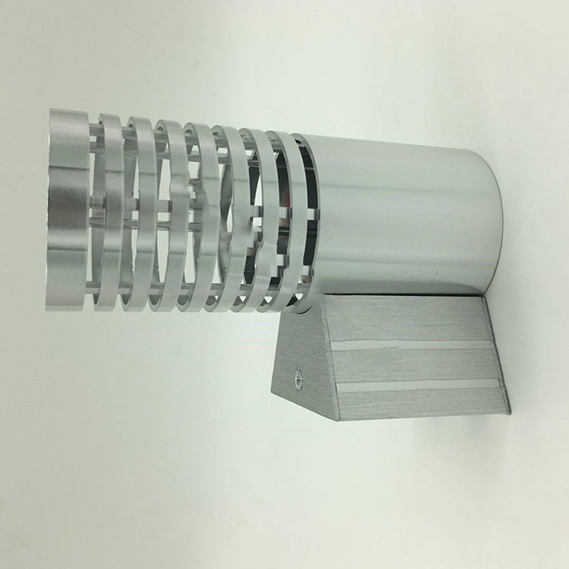 Industrial Aluminum Cylinder Hollowed LED Wall Sconce Lamp
