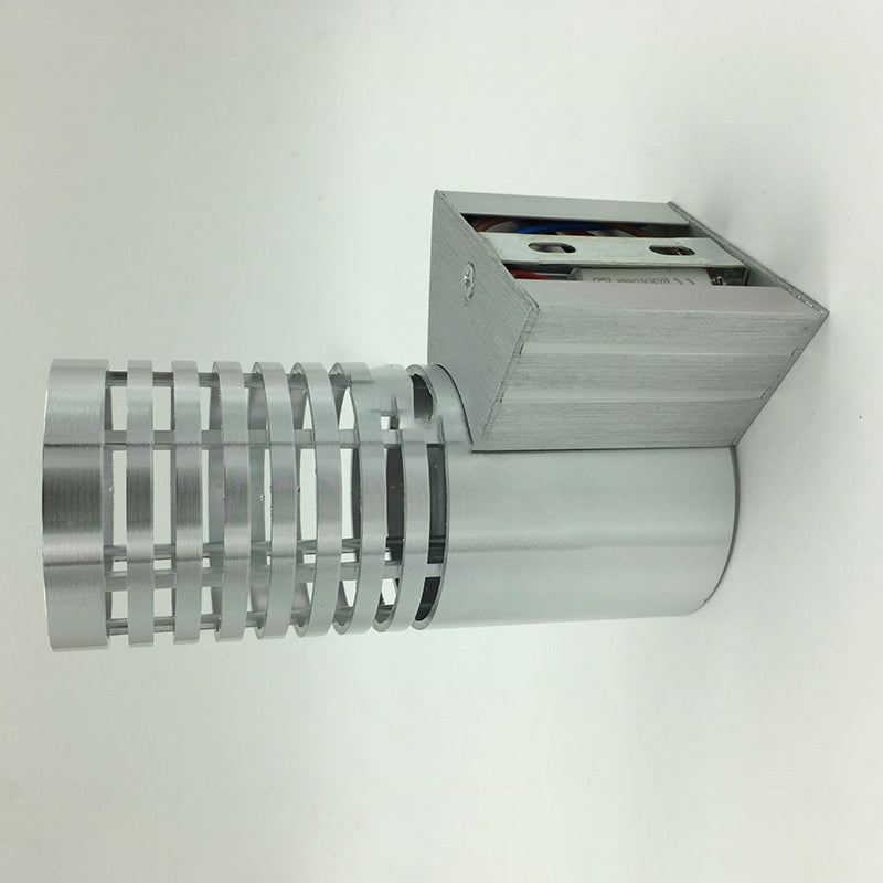 Industrial Aluminum Cylinder Hollowed LED Wall Sconce Lamp