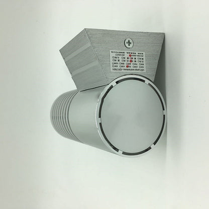 Industrial Aluminum Cylinder Hollowed LED Wall Sconce Lamp