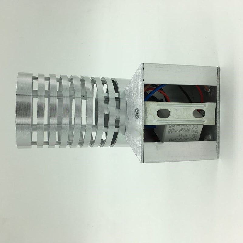 Industrial Aluminum Cylinder Hollowed LED Wall Sconce Lamp