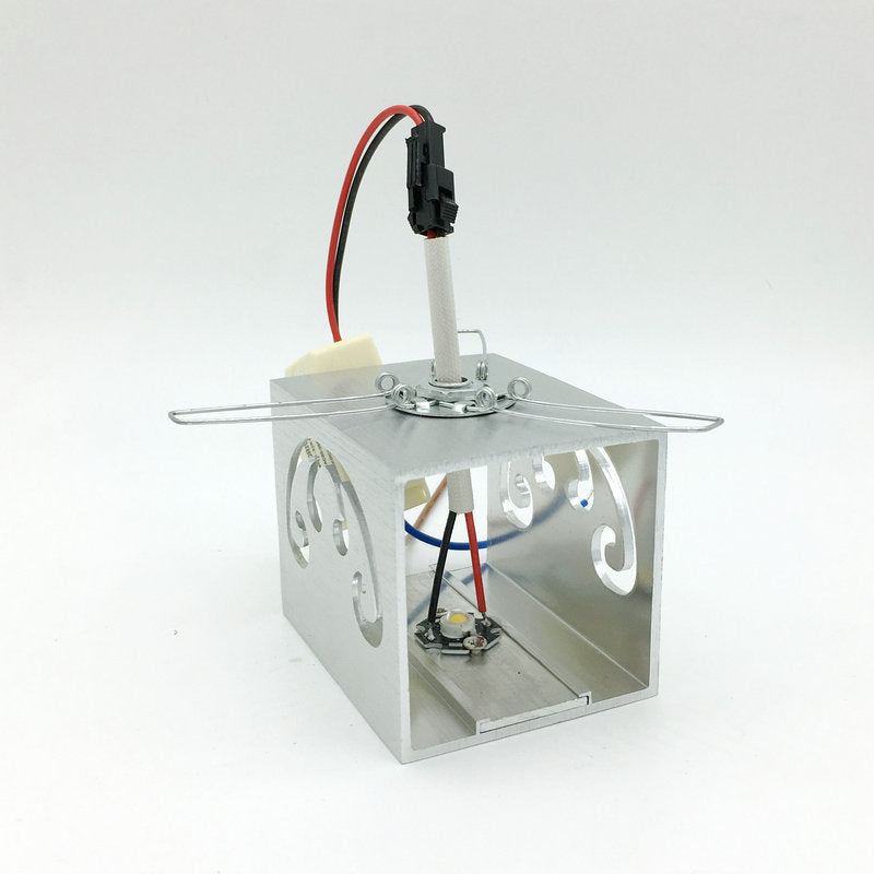 Simplicity Aluminum Cube Butterfly LED Wall Sconce Lamp