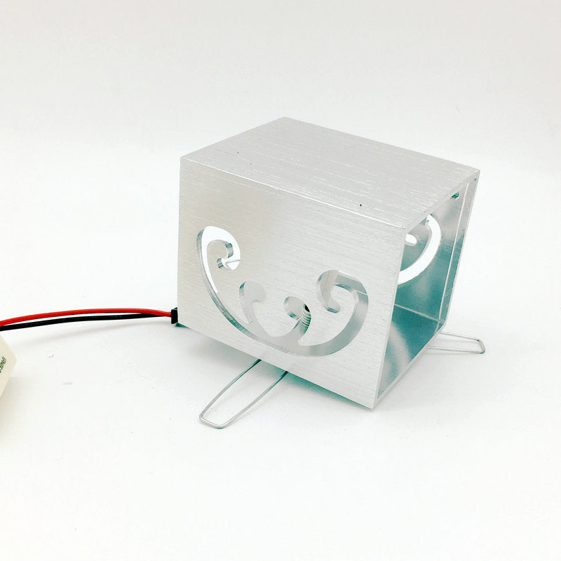 Simplicity Aluminum Cube Butterfly LED Wall Sconce Lamp