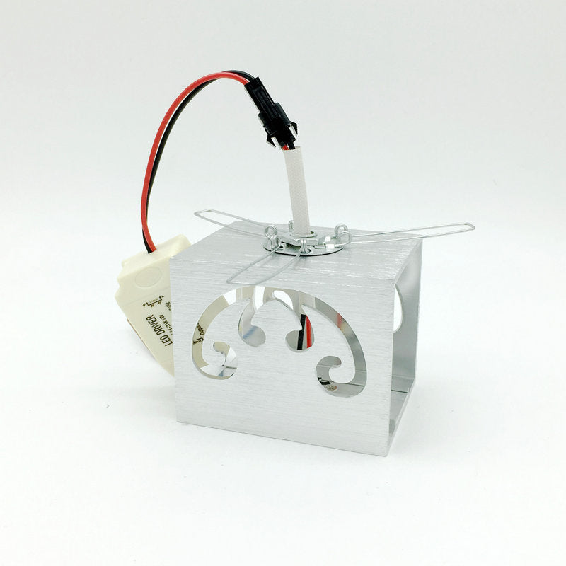 Simplicity Aluminum Cube Butterfly LED Wall Sconce Lamp
