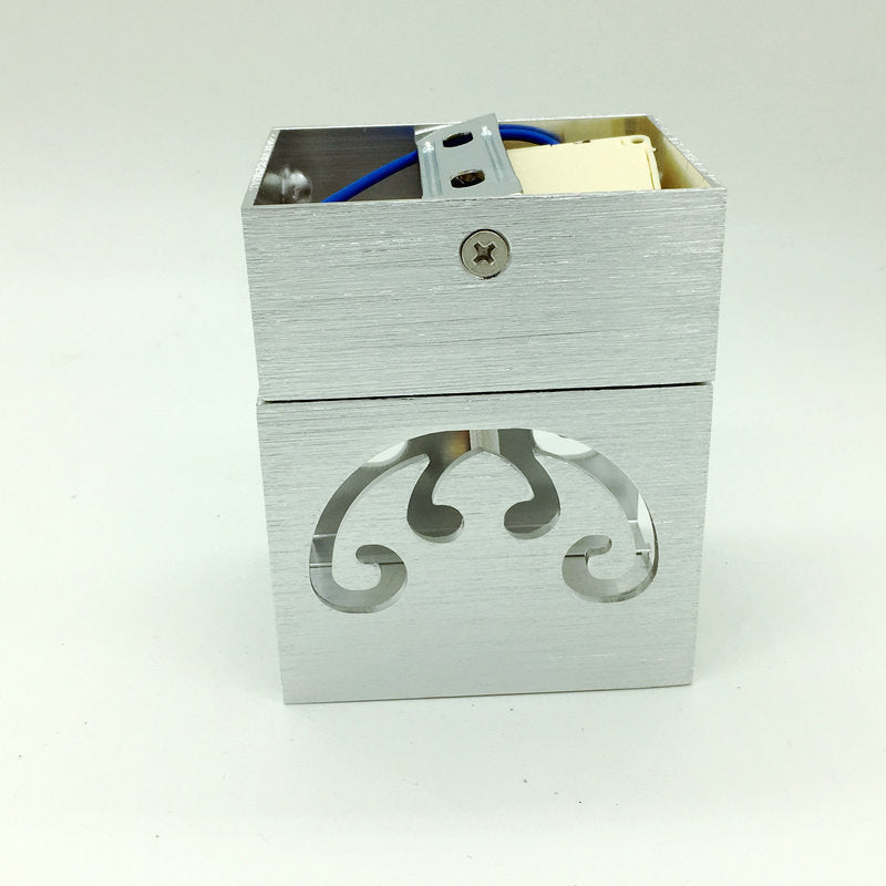 Simplicity Aluminum Cube Butterfly LED Wall Sconce Lamp