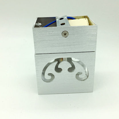Simplicity Aluminum Cube Butterfly LED Wall Sconce Lamp