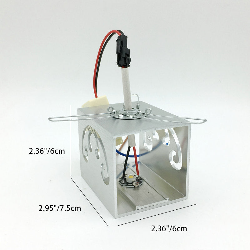 Simplicity Aluminum Cube Butterfly LED Wall Sconce Lamp