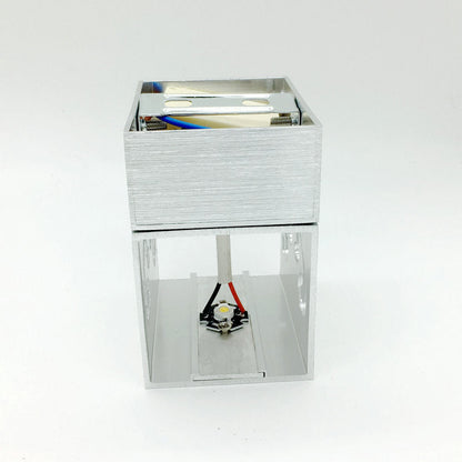 Simplicity Aluminum Cube Butterfly LED Wall Sconce Lamp