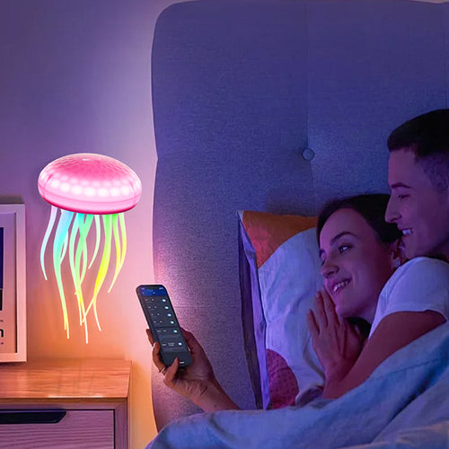 Silica Jellyfish Hanging LED Wall Sconce Lamp Night Light